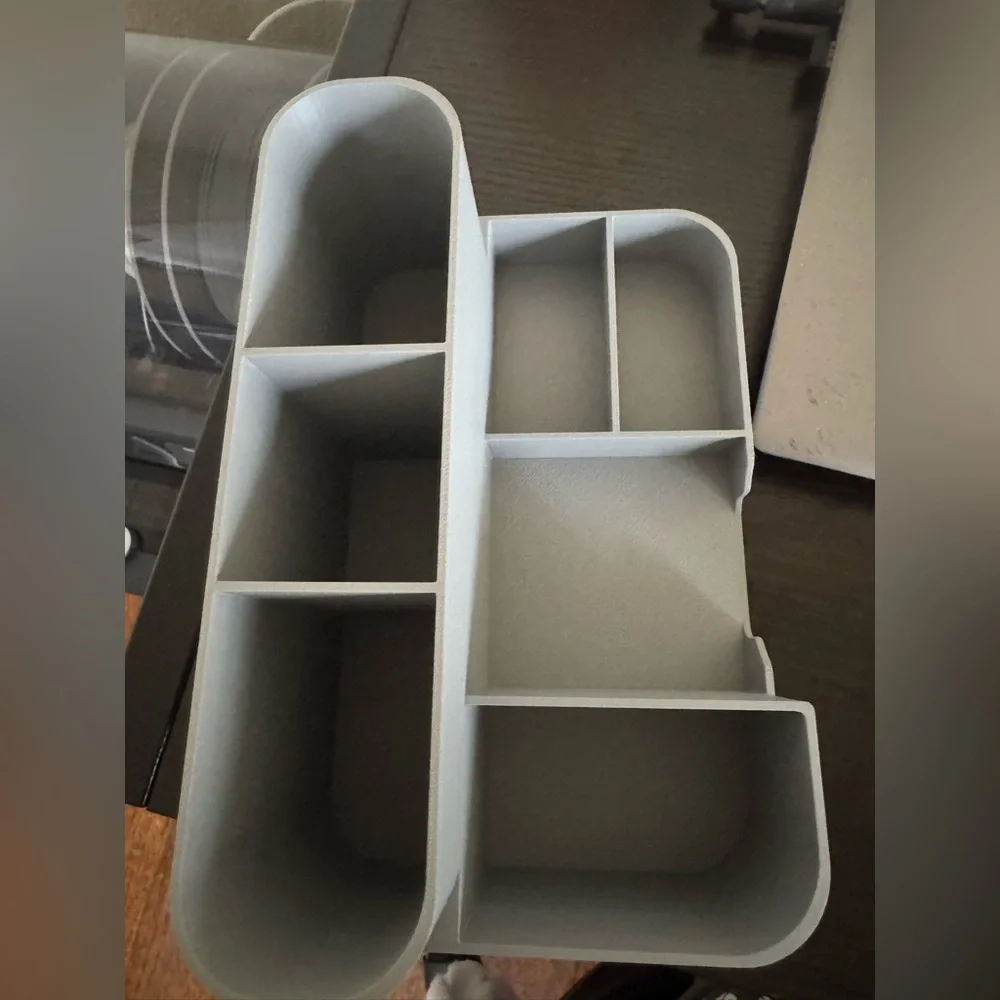 Gray Multi-Compartment Organizer MakeUp